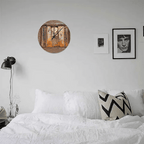 custom names wooden wall clock keepsake as a new home gift
