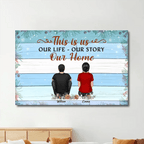 poster personalized photo wooden christmas remembrance poster and canvas