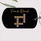 Family With Black Background Crossword - Customizable Acrylic Keychain For Family 737177 - DiyGiftly