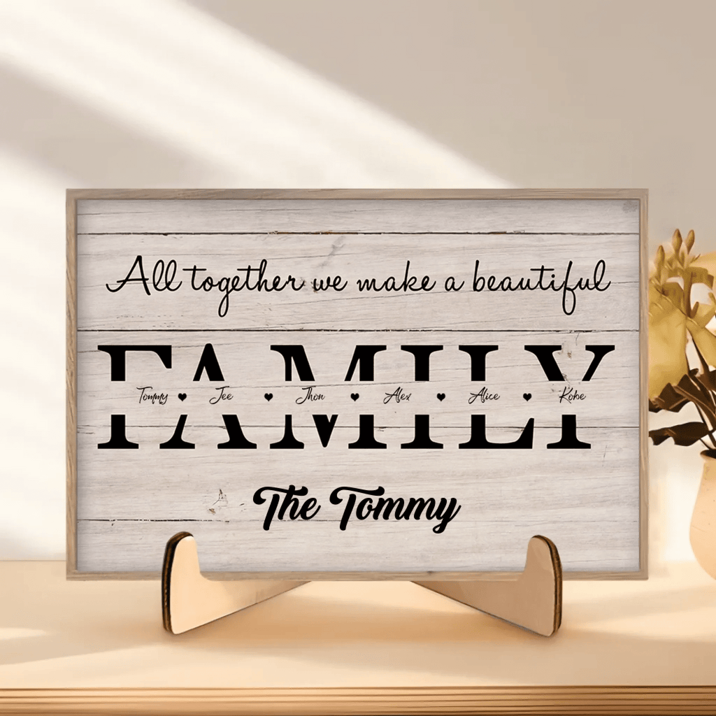 Familyls All - Personalized Custom Photo Wooden Plaque 728126 - DiyGiftly