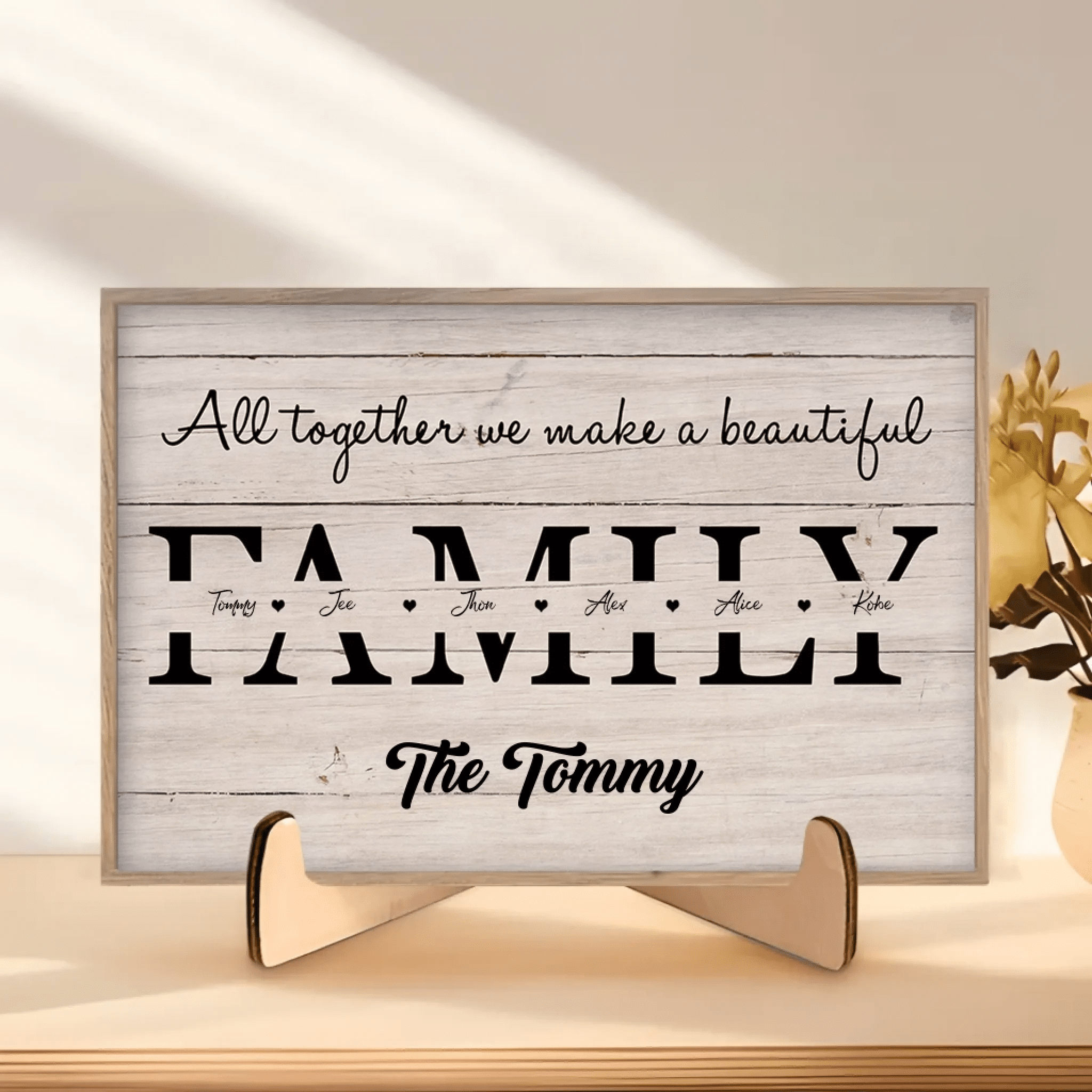 Familyls All - Personalized Custom Photo Wooden Plaque 728126 - DiyGiftly