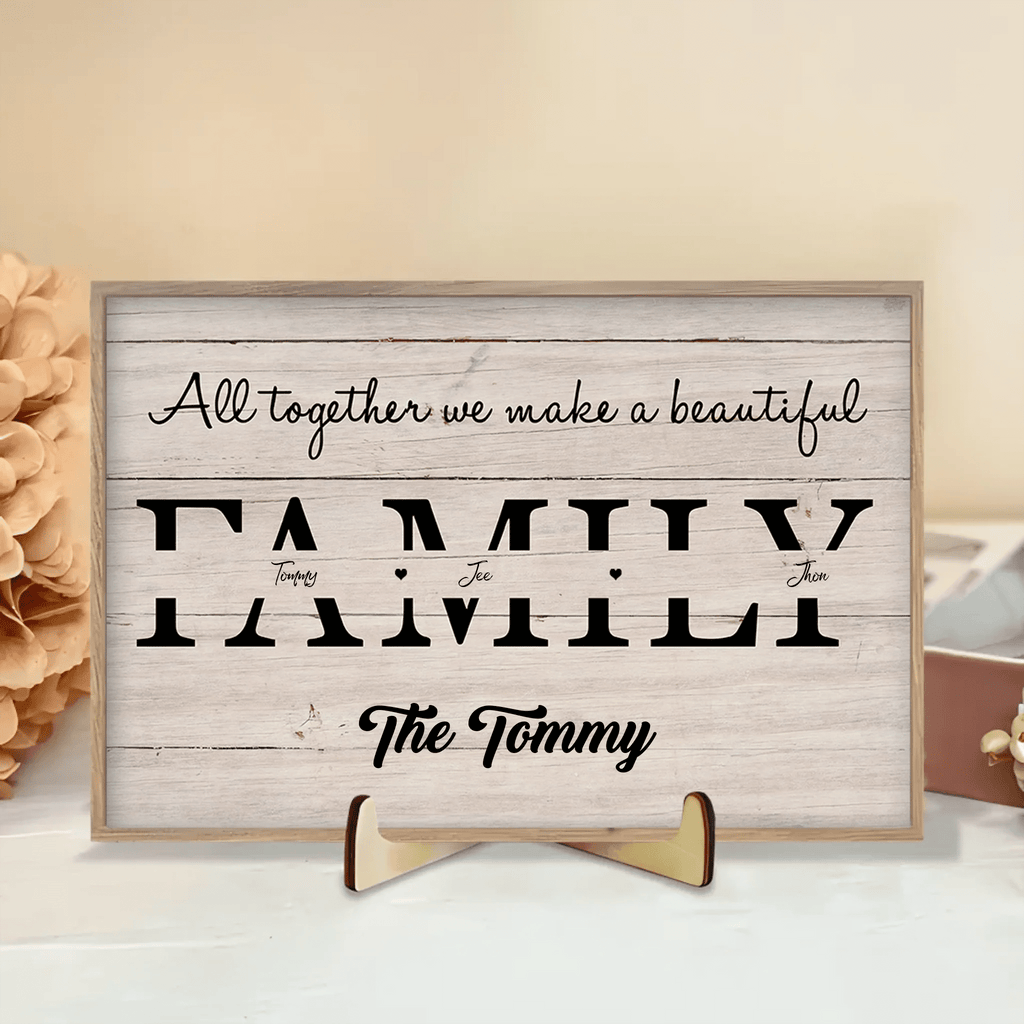 Familyls All - Personalized Custom Photo Wooden Plaque 728126 - DiyGiftly