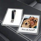 Father's Day Gift, Custom Pet Photo Car Visor Clip, Gift for Dog Dad from Daughter Son, Drive Safe Gift, Papa Gift, Gift For Pet Lovers 23313920 - DiyGiftly