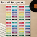 Stickers Custom Music Code Personalized Song Label 4 Stickers Per Set
