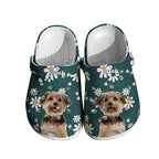 Personalized Pet Face Clog Funny Floral Print Clogs Slipper Gift for Pet Lover