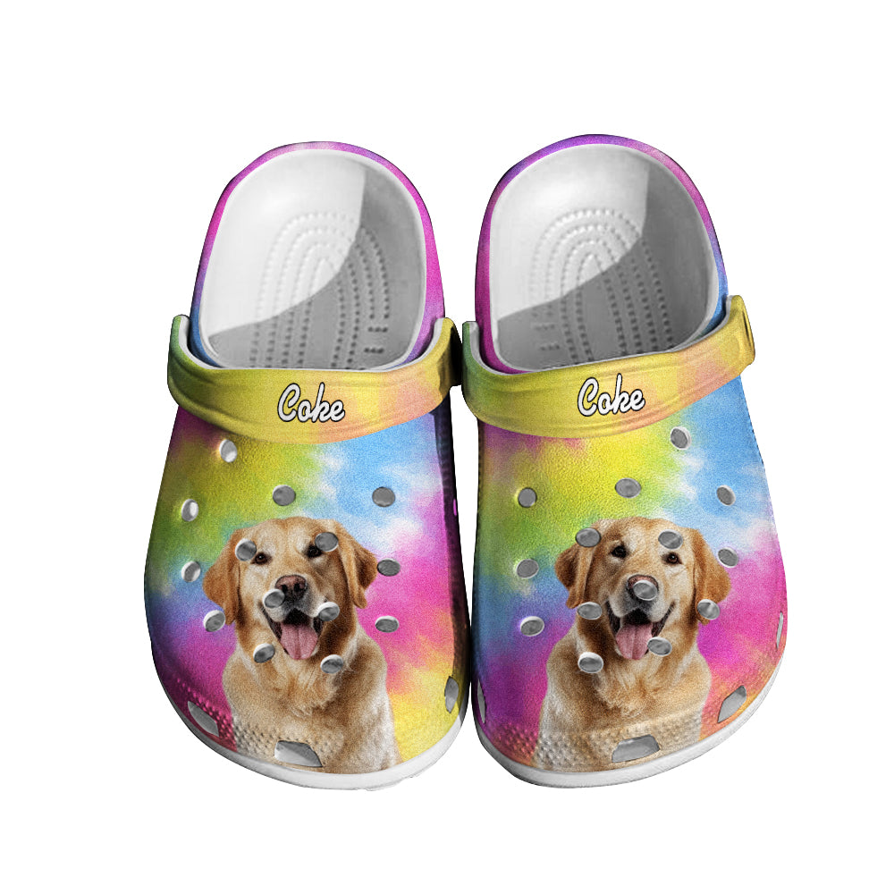 Personalized Pet Face Clog Funny Colorful Clogs Slipper Birthday Gift for Pet Lover