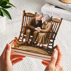 growing old together ornament heartwarming holiday keepsake anniversary gift for grandparents