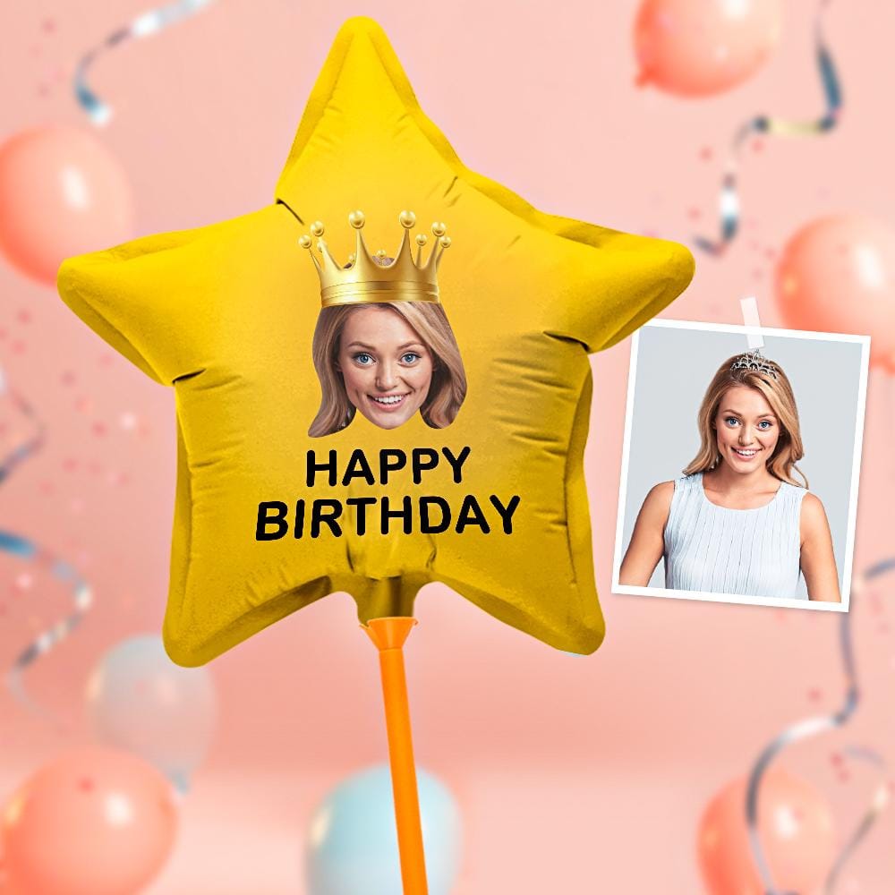 Custom Happy Birthday Balloons Personalized Face Balloon Decoration for Birthday