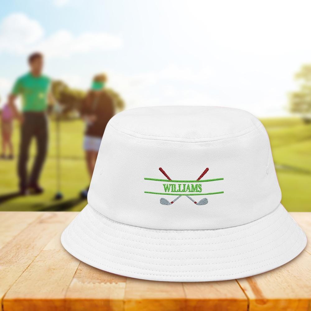 Custom Embroidery Golf Bucket Hat Personalized Name Fisherman Cap Gift for Golf Lover