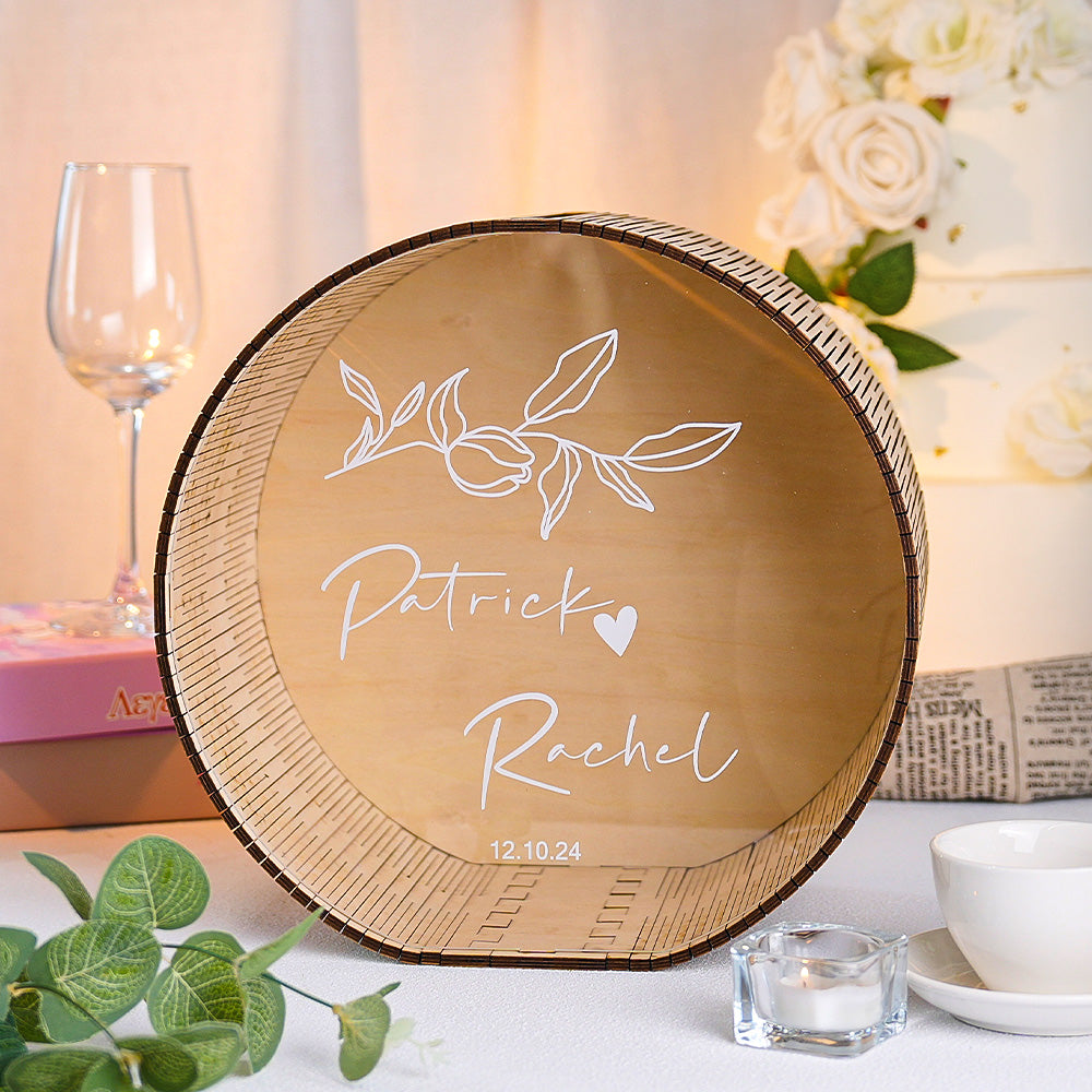 gifts for wife Cherish Every Moment - Personalized Keepsake - Wedding Card Box Wedding Memory Box Wedding Gift for Couple - g