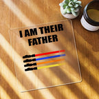 name light saber i am their father acrylic plaque for father s day design ornament for everyday use