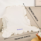 Personalized Baby Knitted Blanket Custom Baby Blanket with Embroidered Name Gift for Baby