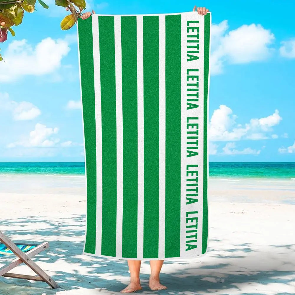 custom name beach towel gift for daughter display view