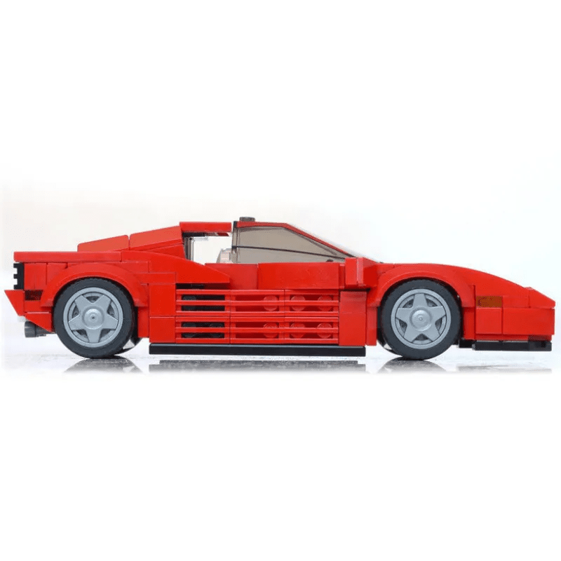 Ferrari Testarossa Creative Vehicle Racing Car Building Blocks Construction Toy Brick Figures Gift for Car Lover - DiyGiftly