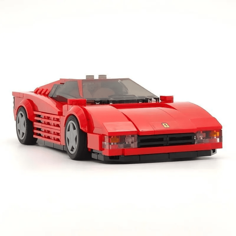 Ferrari Testarossa Creative Vehicle Racing Car Building Blocks Construction Toy Brick Figures Gift for Car Lover - DiyGiftly