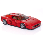 Ferrari Testarossa Creative Vehicle Racing Car Building Blocks Construction Toy Brick Figures Gift for Car Lover - DiyGiftly