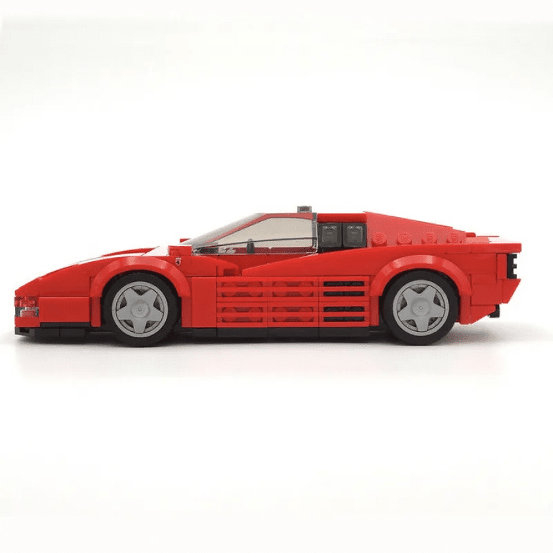 Ferrari Testarossa Creative Vehicle Racing Car Building Blocks Construction Toy Brick Figures Gift for Car Lover - DiyGiftly
