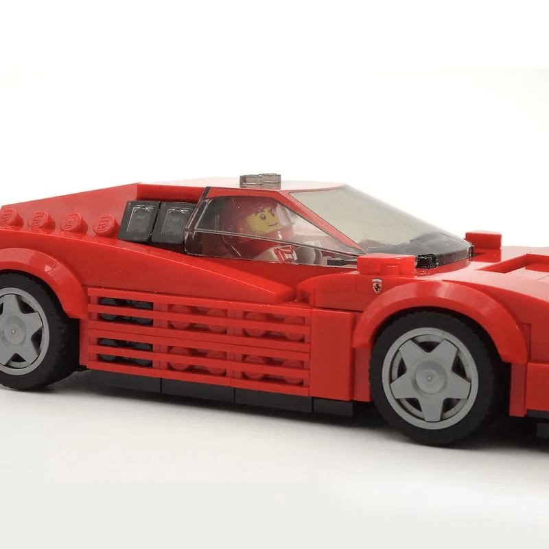 Ferrari Testarossa Creative Vehicle Racing Car Building Blocks Construction Toy Brick Figures Gift for Car Lover - DiyGiftly
