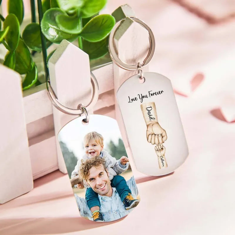 custom keychain for dad special gift idea