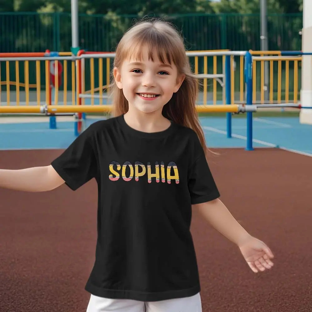 shirt gift for daughter custom name back to school close up