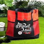Custom Baseball Softball Mom Handbag Tote Bag Birthday Gift for Women Sport Lovers
