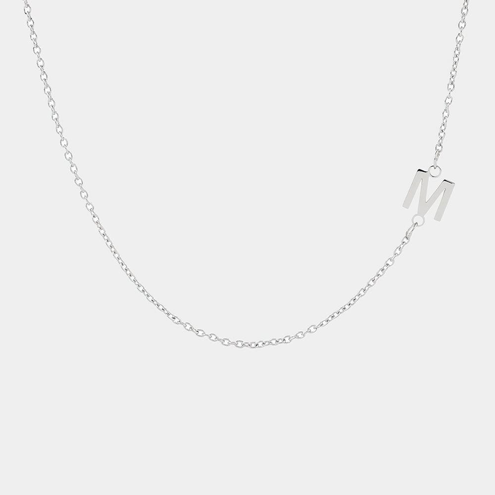 Custom Initial Necklace Personalized Stainless Steel Letter Necklace