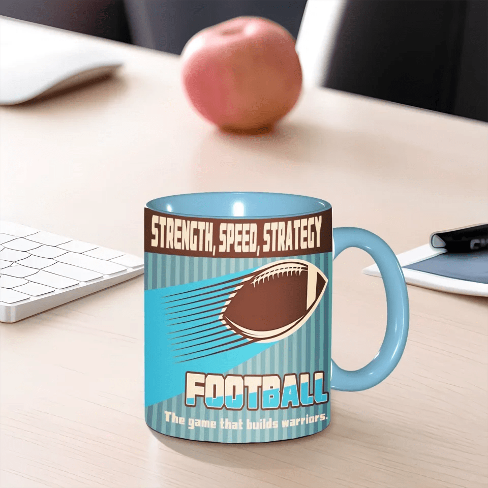 Fight for every yard. Victory is earned, not given - Custom Mug - Ceramic Mug - Perfect Gift for Rugby Fan,Birthday gift 752006 - DiyGiftly