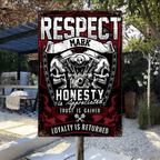 Firefighter Respect Metal Tin Sign Personalized Wall Plaque Decor aluminum