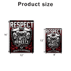 Firefighter Respect Metal Tin Sign Personalized Wall Plaque Decor personalized detail