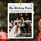 First Christmas as a Couple - The Wedding of the Year - Newlywed Couples Personalized Acrylic Photo Ornament - Customizable Keepsake for Your First Holiday Together59530240 - DiyGiftly
