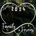 First Christmas As A Family Of Three - Personalized Acrylic Ornament 692035 - DiyGiftly