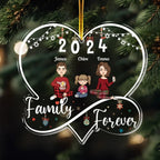First Christmas As A Family Of Three - Personalized Acrylic Ornament 692035 - DiyGiftly