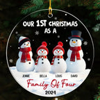 First Christmas - Personalized Custom 3D Inflated Effect Acrylic Ornament 719663 - DiyGiftly