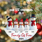 First Christmas - Personalized Custom 3D Inflated Effect Acrylic Ornament 719663 - DiyGiftly