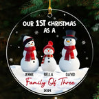 First Christmas - Personalized Custom 3D Inflated Effect Acrylic Ornament 719663 - DiyGiftly