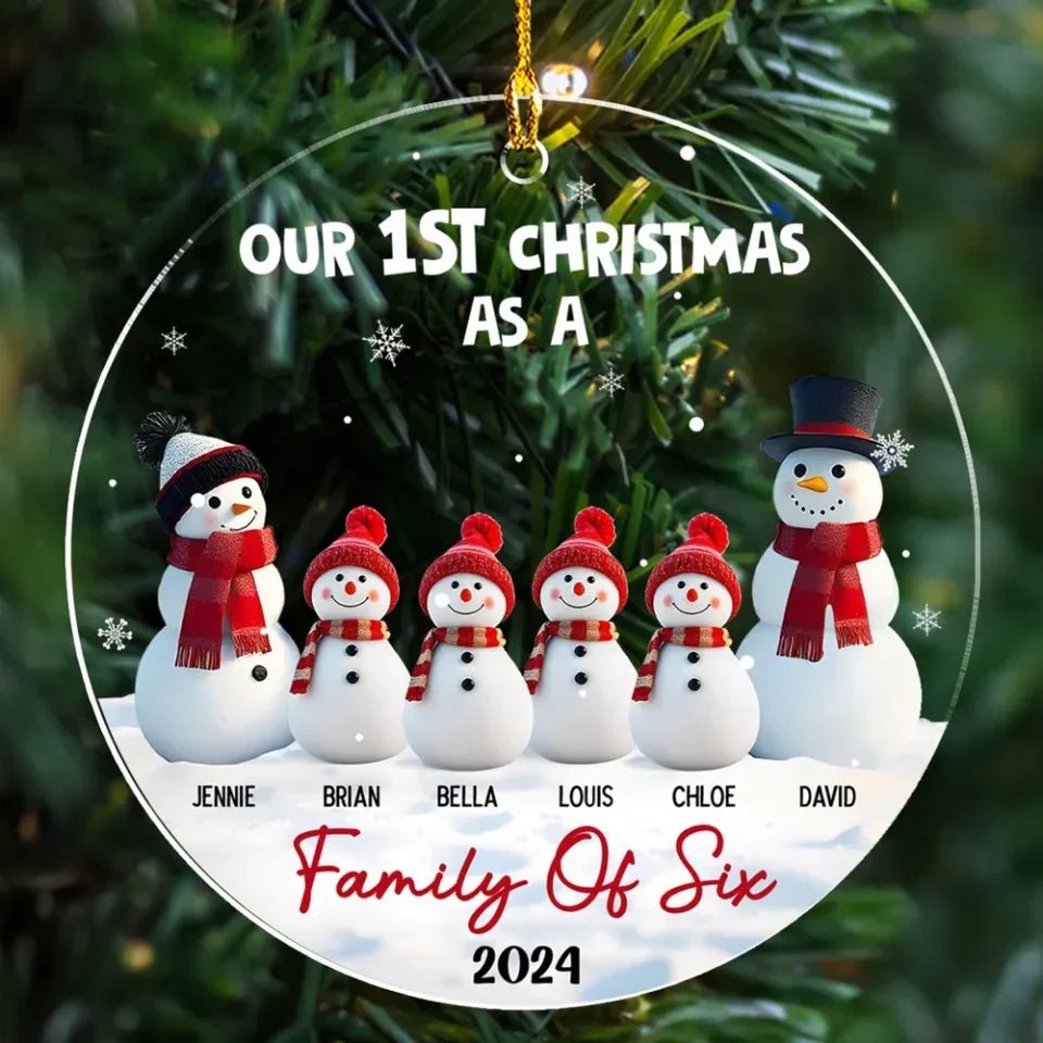 First Christmas - Personalized Custom 3D Inflated Effect Acrylic Ornament 719663 - DiyGiftly