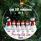First Christmas - Personalized Custom 3D Inflated Effect Acrylic Ornament 719663 - DiyGiftly
