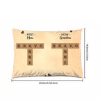 First Mom Now Grandma Crossword Puzzle Art Personalized Pillow Christmas Gift For Grandma, Gift For Mom 715435 - B - DiyGiftly