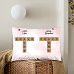 First Mom Now Grandma Crossword Puzzle Art Personalized Pillow Christmas Gift For Grandma, Gift For Mom 715435 - B - DiyGiftly