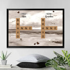 First Mom Now Grandma Crossword Puzzle Art Personalized Poster Christmas Gift For Grandma, Gift For Mom 715317 - 715344 - DiyGiftly