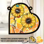 First Mom Now Grandma window hanging suncatcher colorful light catching decor bright home decor