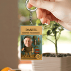 Fisherman - Acrylic Keychain - Gift for Fishing Lovers, Fishers, Family Members 01876992 - DiyGiftly