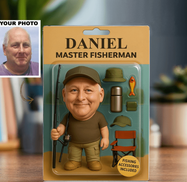 Fisherman - Acrylic Keychain - Gift for Fishing Lovers, Fishers, Family Members 01876992 - DiyGiftly
