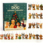 Flat Style Acrylic Cute Dog Christmas Countdown Calendar Gift Box – Perfect Holiday Present for Dog Lovers - DiyGiftly
