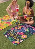 Floral Personalized Beach Towel, Custom Name Beach Towel, Flower Pool Towel, Birthday Gift, Kids Towel, beach gifts, Bride Bridesdmaid Gift 59167744 - DiyGiftly