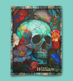 Floral Skull - Personalized Skull Blanket - Fleece & Sherpa Blanket - Perfect Gift For Friend 749850 - DiyGiftly