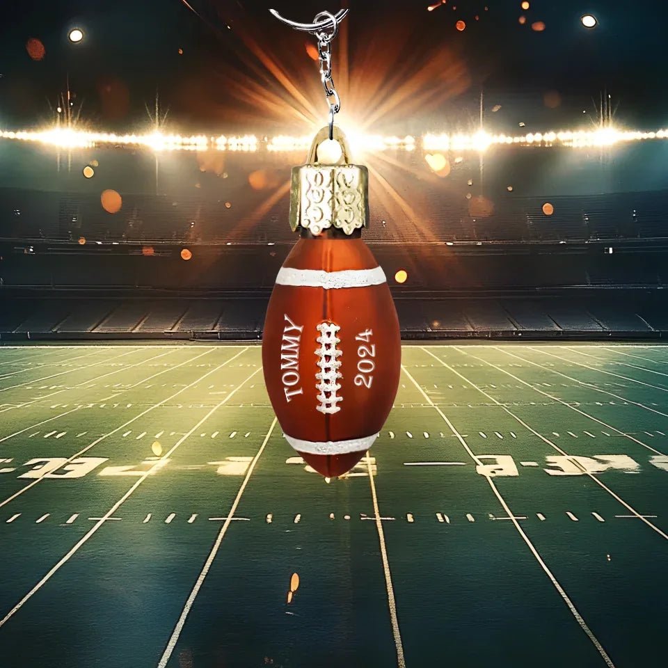 Football Ball - Personalized Football Ornament 737122 - DiyGiftly