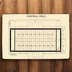 Football Field Doormat, American Football, Field Diagram, Football Coach Gift, Player Gifts 740789 - D - DiyGiftly