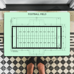 Football Field Doormat, American Football, Field Diagram, Football Coach Gift, Player Gifts 740789 - D - DiyGiftly