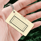 Football Field Keychain, American Football, Field Diagram, Football Coach Gift, Player Gifts 740807 - Y - DiyGiftly